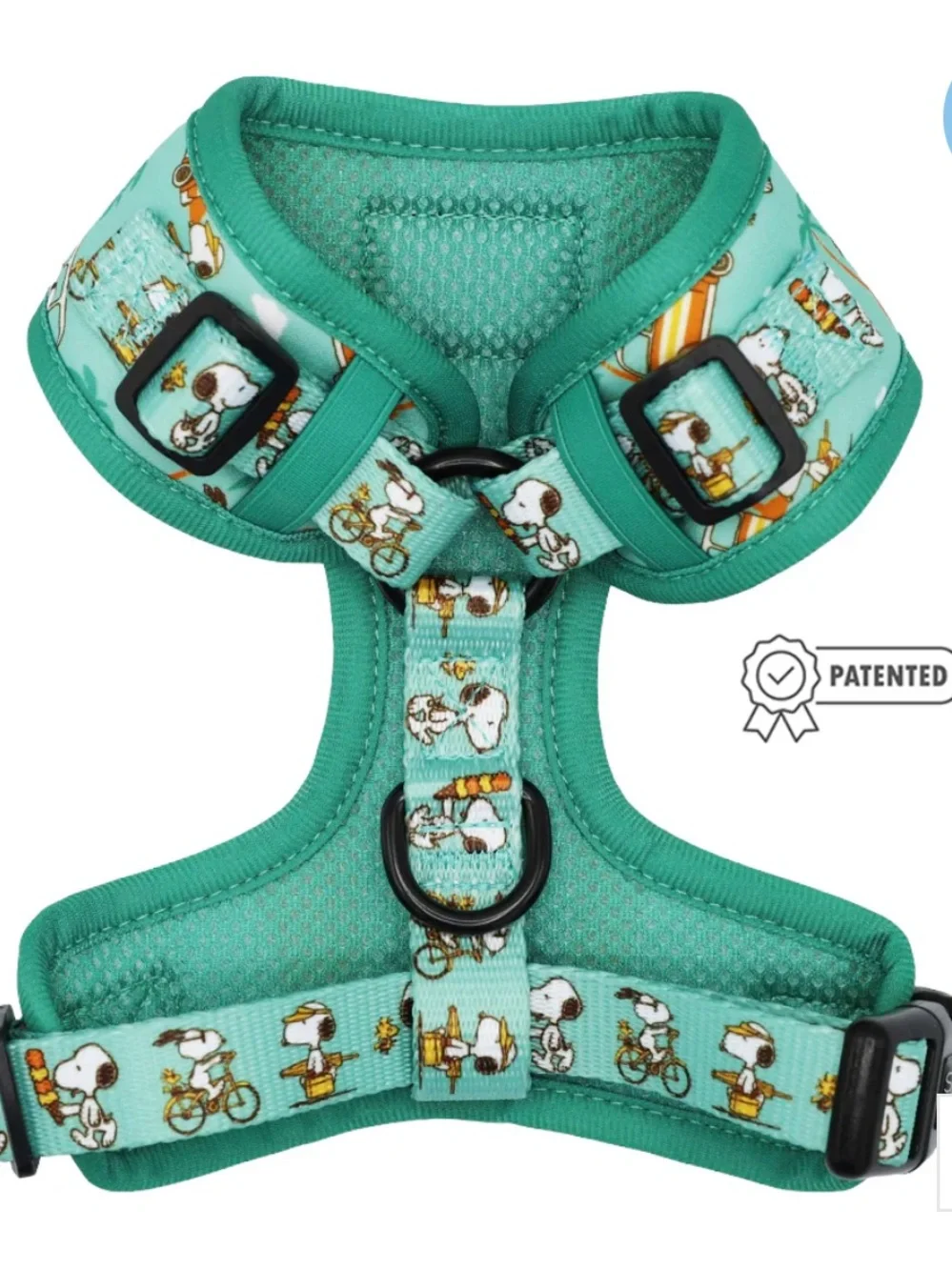 Peanuts x Sassy Woof Snoopy Road Tripping Dog Harness - Teal